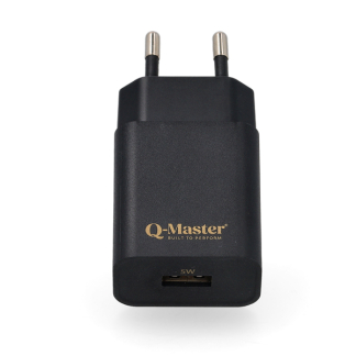 Q-Master Oplader | Q-Master | 5W (USB A, Zwart) PWR010BLK05W K000000046 - 1