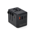 Q-Master Reisoplader | Q-Master | Type A, B, C, E, F, G, H, I, J, K en L naar Type A, C, G en I | 5 poorten | 35W (Uitschuifbaar, 2x USB A, 3x USB C) PWR001BLK35W K000000039 - 2