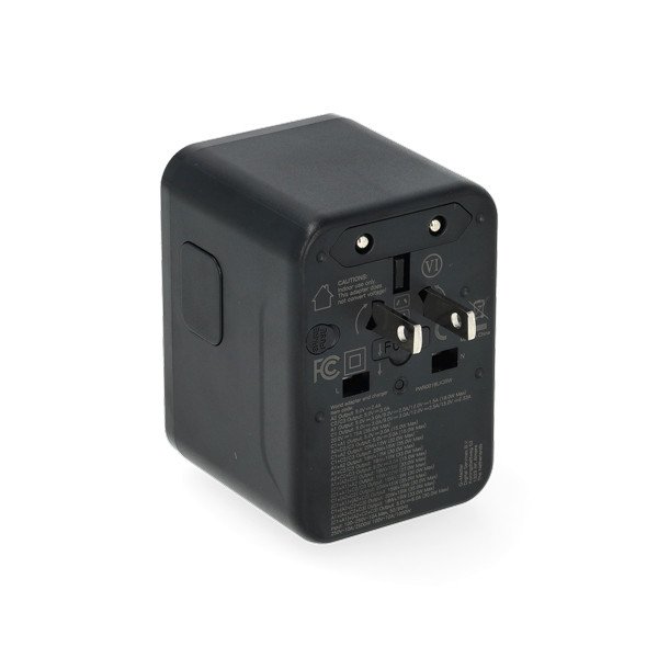 Q-Master Reisoplader | Q-Master | Type A, B, C, E, F, G, H, I, J, K en L naar Type A, C, G en I | 5 poorten | 35W (Uitschuifbaar, 2x USB A, 3x USB C) PWR001BLK35W K000000039 - 4