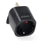 Q-Master Reisstekker | Europa naar Maleisië | Q-Master (Geaard, Type F → Type G, Aanraakbeveiliging) PWR003BLKEUK D000000044 - 1