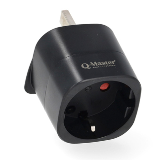 Q-Master Reisstekker | Europa naar Singapore | Q-Master (Geaard, Type F → Type G, Aanraakbeveiliging) PWR003BLKEUK C000000044 - 2
