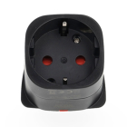 Q-Master Reisstekker | Europa naar Sri Lanka | Q-Master (Geaard, Type F → Type G, Aanraakbeveiliging) PWR003BLKEUK A000000044 - 4