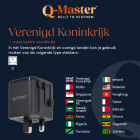 Q-Master Universele reisstekker | Q-Master | Wereld naar Wereld (Uitschuifbaar) PWR002BLKWRD K000000042 - 9