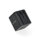 Q-Master Universele reisstekker | Type A, B, C, E, F, G, H, I, J en K naar Type A, C, G en I | Q-Master |  (Uitschuifbaar) PWR002BLKWRD K000000042 - 1