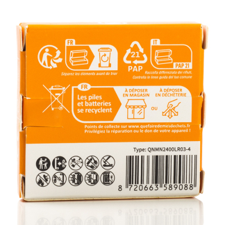 Q-Nomic AAA batterijen | Q-Nomic | 4 stuks (Alkaline, 1.5 V) AQN00020 K000000037 - 5