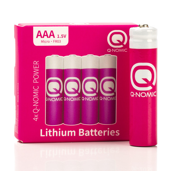 Q-Nomic AAA batterijen | Q-Nomic | 4 stuks (Lithium, 1.5 V) AQN00015 K000000032 - 1