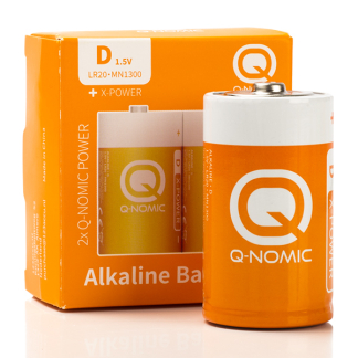 D batterij | Q-Nomic | 2 stuks (Alkaline, 1.5V)