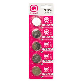 Q-Nomic Knoopcel batterij CR2430 | Q-Nomic | 5 stuks (Lithium, 3V) AQN00007 K000000024 - 1