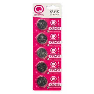 Q-Nomic Knoopcel batterij CR2450 | Q-Nomic | 5 stuks (Lithium, 3V) AQN00021 K000000038 - 1