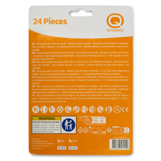 Q-Nomic Knoopcel batterijen | Q-Nomic | 24 stuks (12 soorten, 1.5V alkaline, 3V lithium) AQN00013 K000000030 - 2