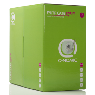 Q-Nomic Netwerkkabel | Cat6 F/UTP | 305 meter | Q-Nomic (Soepele kern, Eca) 75.020.02 K000000002 - 2
