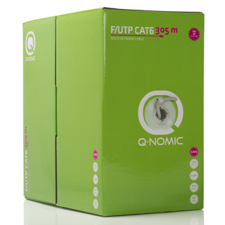 Q-Nomic Netwerkkabel | Cat6 F/UTP | 305 meter | Q-Nomic (Stugge kern, Eca) 75.020.05 K000000005 - 2