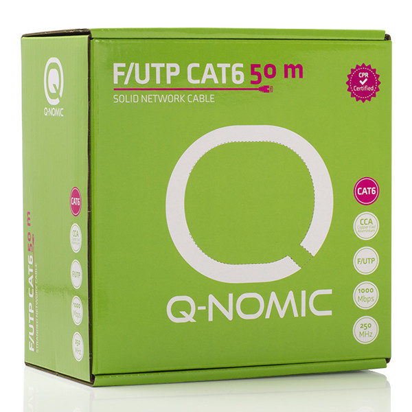 Q-Nomic Netwerkkabel | Cat6 F/UTP | 50 meter | Q-Nomic (Stugge kern, Eca) 75.020.03 K000000003 - 4