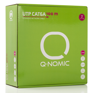 Q-Nomic Netwerkkabel | Cat6a U/UTP | 100 meter | Q-Nomic (Soepele kern, 100% koper, LSZH, Eca) 75.020.07 K000000007 - 4