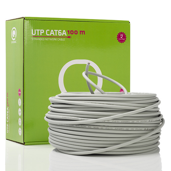 Q-Nomic Netwerkkabel | Cat6a U/UTP | 100 meter | Q-Nomic (Soepele kern, 100% koper, LSZH, Eca) 75.020.07 K000000007 - 1