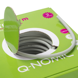 Q-Nomic Netwerkkabel | Cat6a U/UTP | 50 meter | Q-Nomic (Soepele kern, 100% koper, LSZH, Eca) 75.020.06 K000000006 - 2