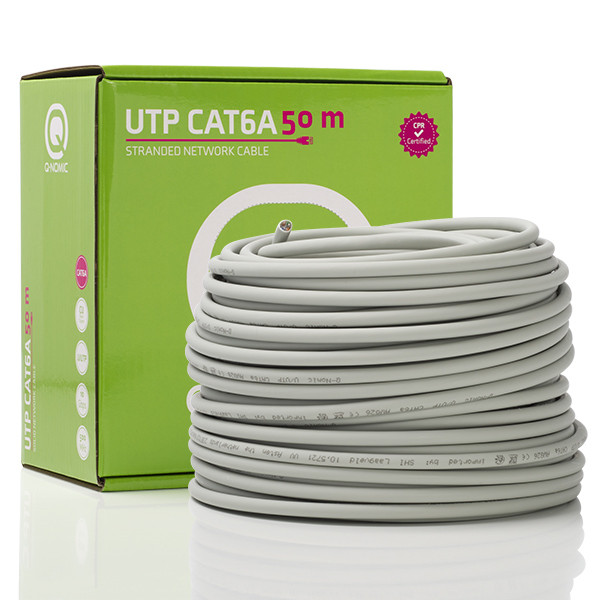 Q-Nomic Netwerkkabel | Cat6a U/UTP | 50 meter | Q-Nomic (Soepele kern, 100% koper, LSZH, Eca) 75.020.06 K000000006 - 1
