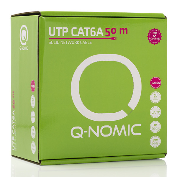 Q-Nomic Netwerkkabel | Cat6a U/UTP | 50 meter | Q-Nomic (Stugge kern, 100% koper, LSZH, Eca) 75.020.09 K000000009 - 4