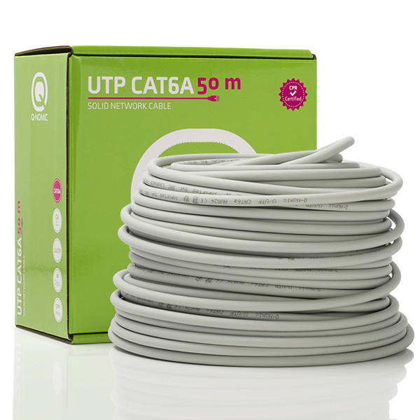 Q-Nomic Netwerkkabel | Cat6a U/UTP | 50 meter | Q-Nomic (Stugge kern, 100% koper, LSZH, Eca) 75.020.09 K000000009 - 1