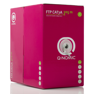 Q-Nomic Netwerkkabel | Cat7a S/FTP | 305 meter | Q-Nomic (Stugge kern, 100% koper, LSZH, Eca) 75.020.18 K000000018 - 2