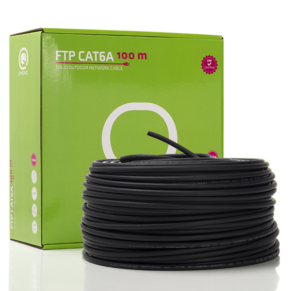 Q-Nomic Netwerkkabel voor buiten | Cat6a S/FTP | 100 meter | Q-Nomic (Stugge kern, 100% koper, LSZH, Eca) 75.020.12 K000000012 - 1