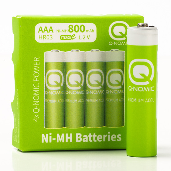 Q-Nomic Oplaadbare AAA batterijen | Q-Nomic | 4 stuks (Ni-MH, 1.2 V, 800 mAh) AQN00014 K000000031 - 1