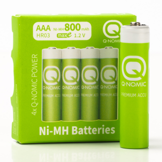 Q-Nomic Oplaadbare AAA batterijen | Q-Nomic | 4 stuks (Ni-MH, 1.2 V, 800 mAh) AQN00014 K000000031 - 1