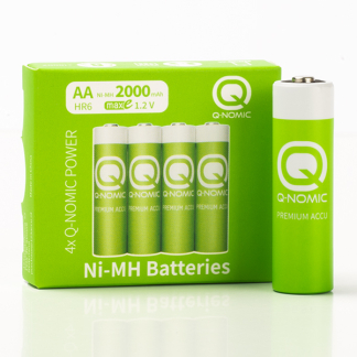 Q-Nomic Oplaadbare AA batterijen | Q-Nomic | 4 stuks (Ni-MH, 1.2 V, 2000 mAh) AQN00002 K000000020 - 1