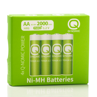 Q-Nomic Oplaadbare AA batterijen | Q-Nomic | 4 stuks (Ni-MH, 1.2 V, 2000 mAh) AQN00002 K000000020 - 4