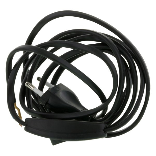Q-link Aansluitsnoer | Q-link | 1.8 meter (Met schakelaar, 2x 0.75 mm², Eurostekker, Zwart) 54.210.11 K010802213 - 1