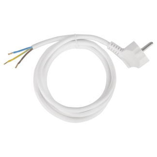 Q-link Aansluitsnoer | Q-link | 2.5 meter (Randaarde, 3x 1 mm², Eurostekker, Wit) 55.203.06 K010802214 - 2