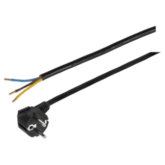 Q-link Aansluitsnoer | Q-link | 2.5 meter (Randaarde, 3x 1 mm², Eurostekker, Zwart) 55.203.07 K010802215 - 1