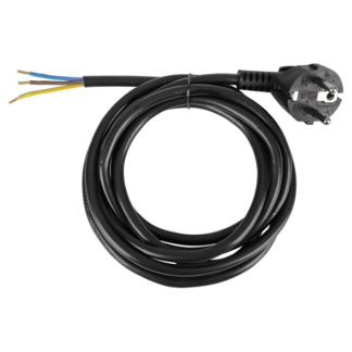 Q-link Aansluitsnoer | Q-link | 2.5 meter (Randaarde, 3x 1 mm², Eurostekker, Zwart) 55.203.07 K010802215 - 2