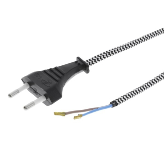 Q-link Aansluitsnoer | Q-link | 2 meter (2x 0.75 mm², Eurostekker, Textiel) 54.503.00 K010802211 - 1