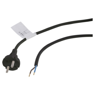 Q-link Aansluitsnoer | Q-link | 7.5 meter (2 x 1 mm², Eurostekker, Zwart) 54.210.12 K010802216 - 1