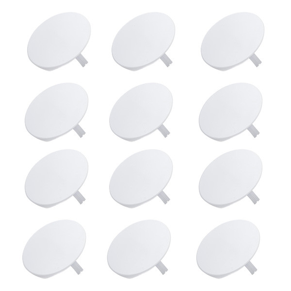 Q-link Afdekplaat inbouw | Q-link | 12 stuks (Rond, Zelfklemmend, 95mm, Wit)  W180106976 - 1