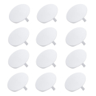 Afdekplaat inbouw | Q-link | 12 stuks (Rond, Zelfklemmend, 95mm, Wit)