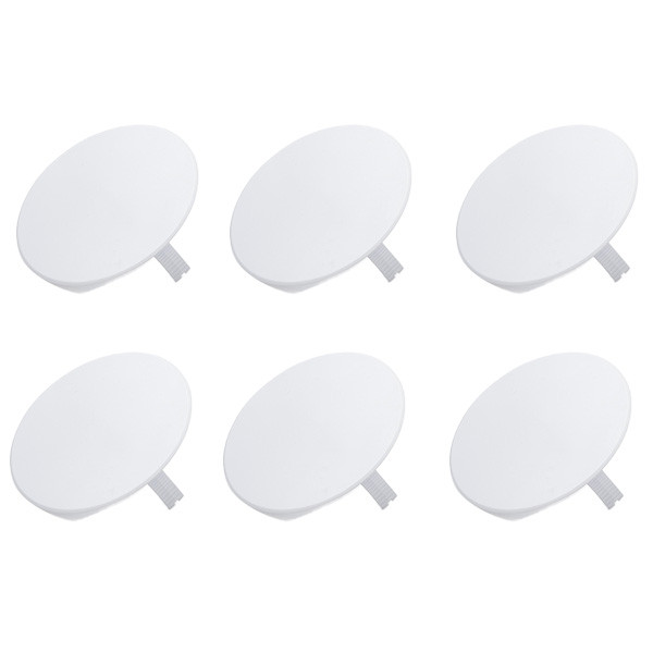 Q-link Afdekplaat inbouw | Q-link | 6 stuks (Rond, Zelfklemmend, 95mm, Wit)  V180106976 - 1