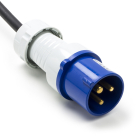 Q-link CEE stekkerdoos | Q-link | 1.5 meter (16A, 230V, 3-voudig, CEE mannelijk, IP44) 75.005.26 K010806244 - 2