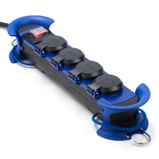 Q-link CEE stekkerdoos | Q-link | 5 meter (16A, 230V, 4-voudig, CEE mannelijk, IP44) 53.502.14 K010806248 - 1