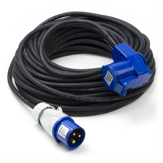 Q-link CEE verlengkabel | Q-link | 30 meter (16A, 3x1.5mm², IP44, CEE hoekkoppeling) 75.005.36 K010806238 - 