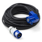 CEE verlengkabel | Q-link | 30 meter (16A, 3x1.5mm², IP44, CEE hoekkoppeling)