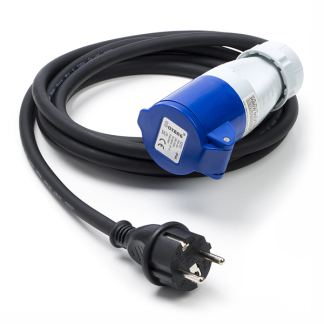 Q-link CEE verloopkabel | Q-link | 3 meter (16A, 230V, 3x1.5mm², IP44, Schuko naar CEE vrouwelijk) 75.015.43 K010806225 - 