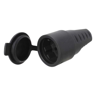 Q-link Contrastekker | Q-link (Randaarde, Rubber, 10/16 A, Zwart) 0011041 K180102034 - 4