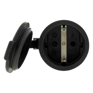Q-link Contrastekker | Q-link (Randaarde, Rubber, 10/16 A, Zwart) 0011041 K180102034 - 3