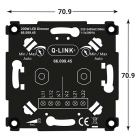 Q-link Duo Dimmer | Q-link (Inbouw, Draaiknop, led, 2 x 200 watt, Met centraalplaat, Wit) 66.099.45 K010809833 - 4