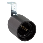 E27 fitting | Q-link (Haakse beugel, 60W, Zwart)