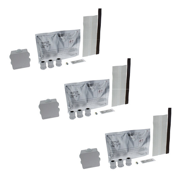 Q-link Gietmof | Q-link | 3 stuks (7 ingangen, IP68, 2-componenten hars, 3 wartels)  V180106974 - 1