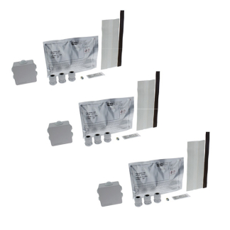 Gietmof | Q-link | 3 stuks (7 ingangen, IP68, 2-componenten hars, 3 wartels)