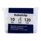 Q-link Kabelclip | Q-link | 10 mm (120 stuks, Rond, Wit) 00.530.40 K090200083 - 5